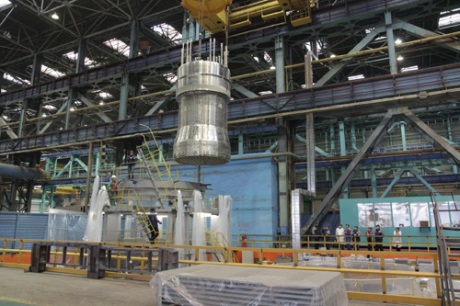 Assembly of reactor internals for Belarus plant - 460 (AEM-Technology)